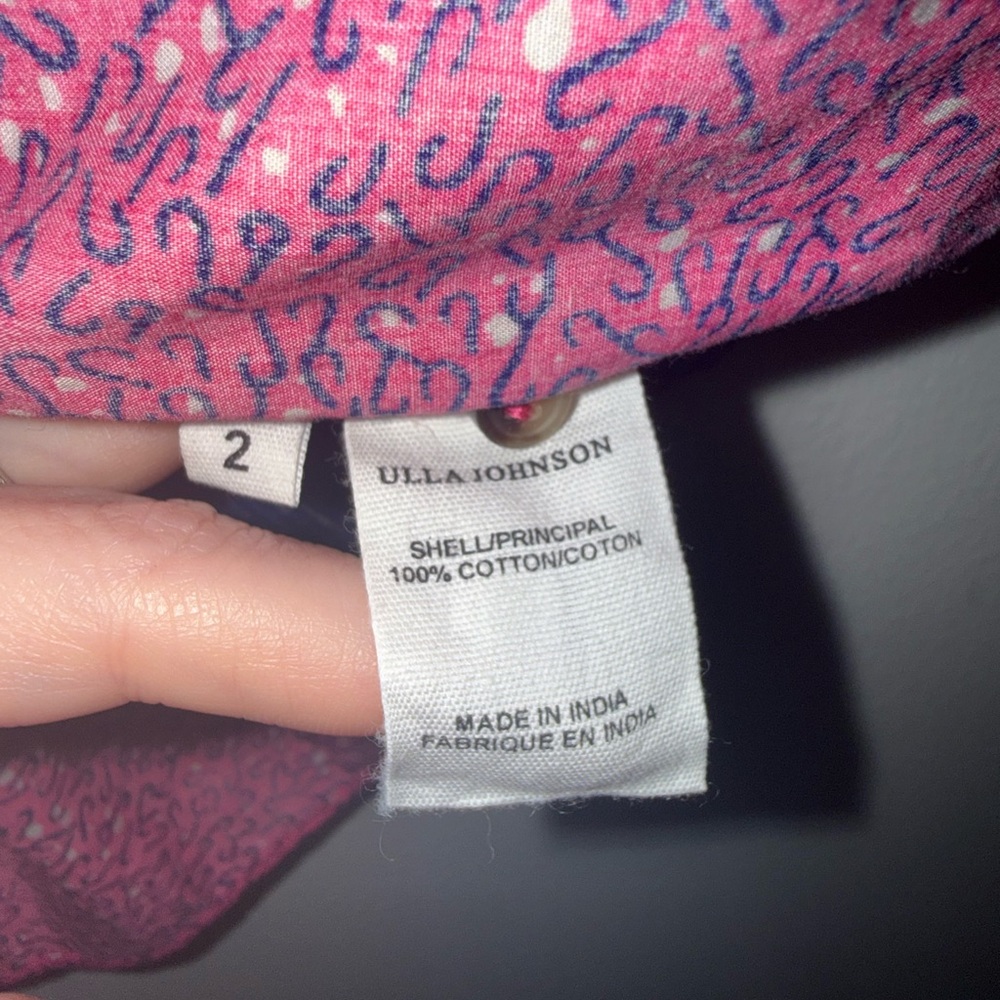 Ulla Johnson SET Tilda Top + Martime Shorts Fuchsia 2 Piece Matching Set Size 2 - Picture 8 of 14
